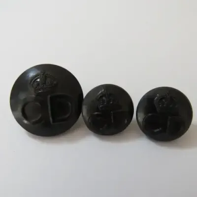 British Civil Defense buttons - Composite - Lot of 3