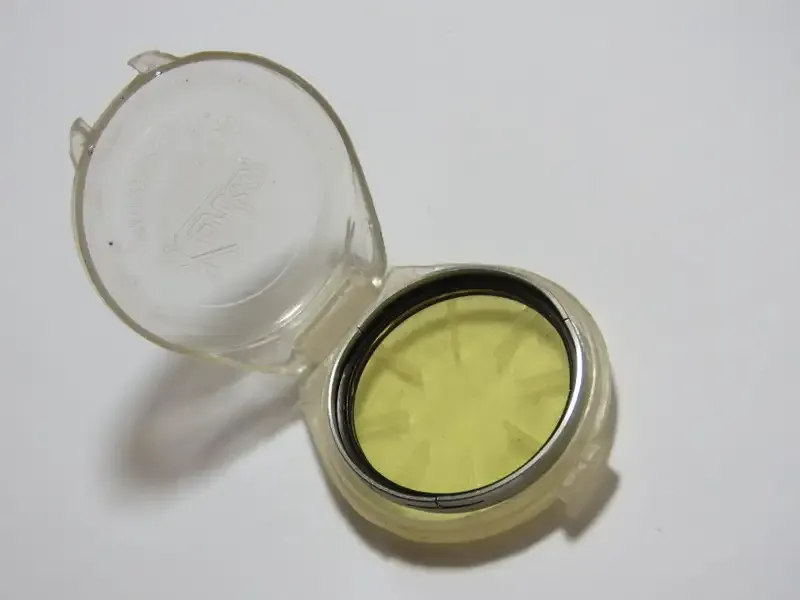 Vintage Kenko Y1 photographic lens filter