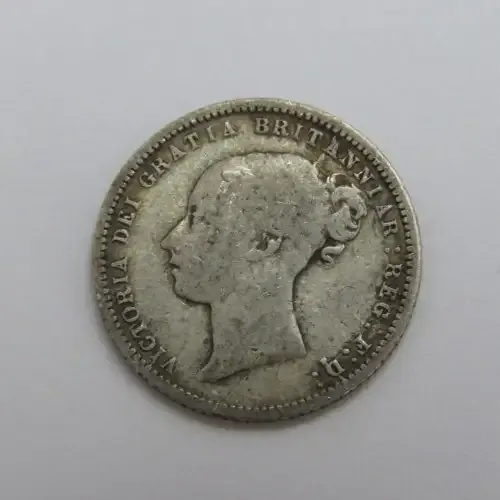 1872 Great Britain sixpence - Fine