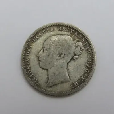 1872 Great Britain sixpence - Fine