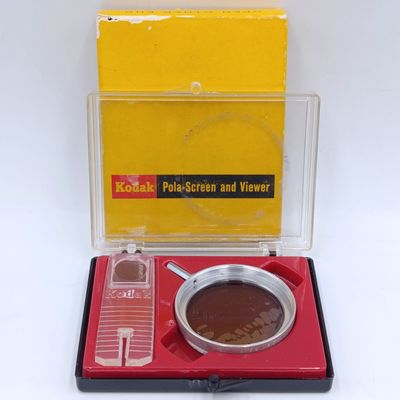 Vintage Kodak Pola-screen and viewer with series 6 and 7 lens filters