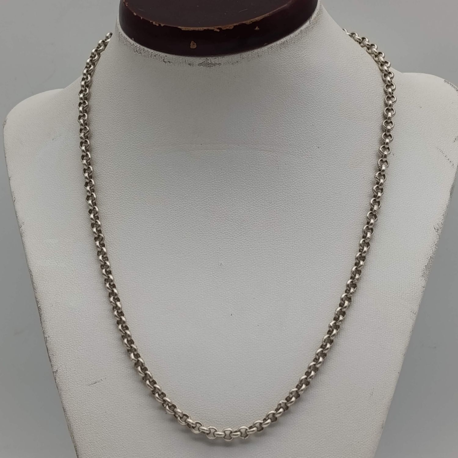 Sterling silver Fabio&#39;s necklace - weighs 17.9g - length 45cm