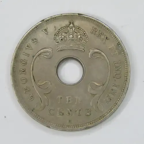 East Africa 1911 H ten cents XF+ / AU