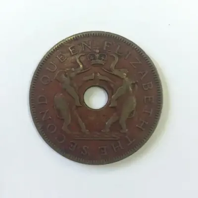 1957 Rhodesia and Nyasaland Penny red