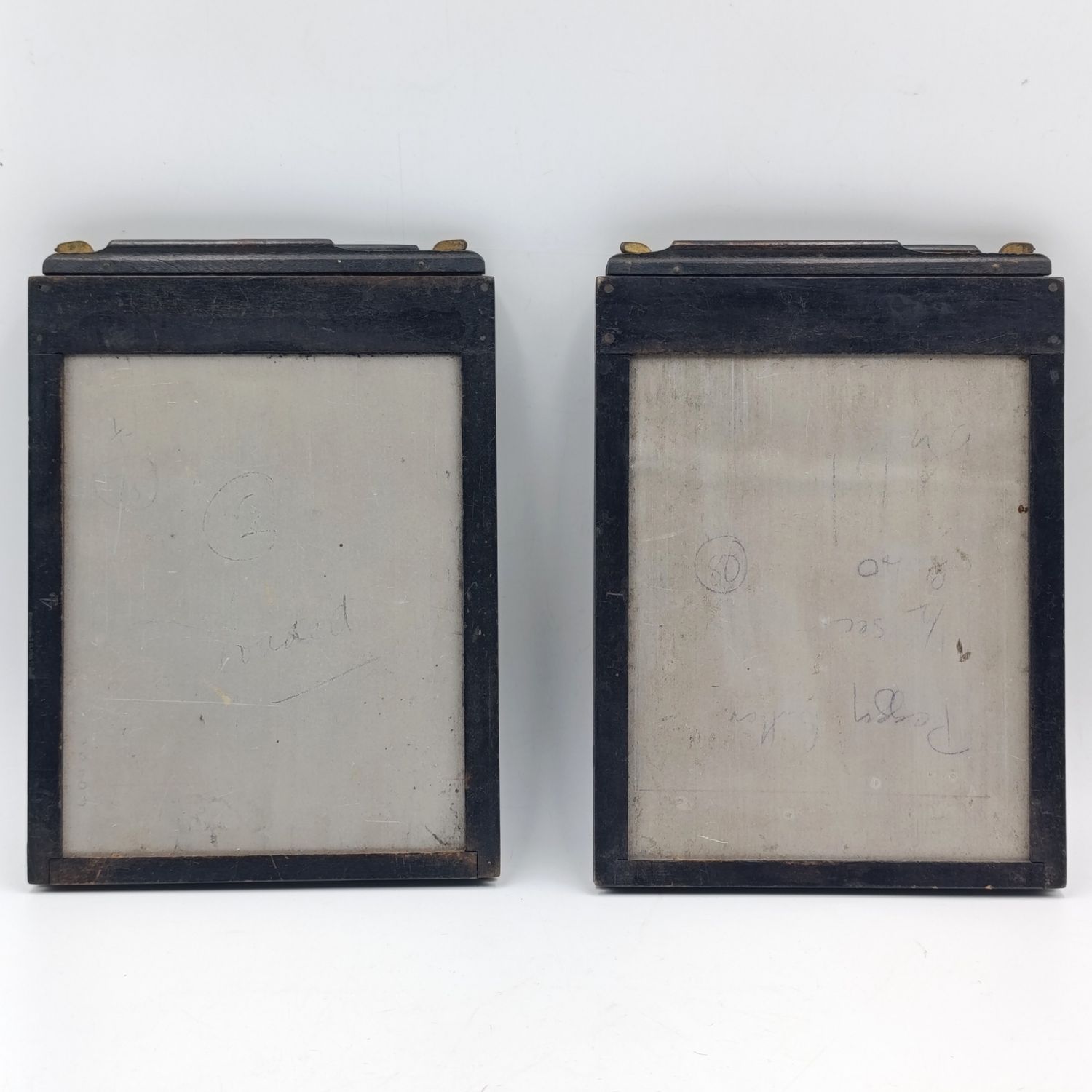 Pair  of Antique film plate holders - 5x4