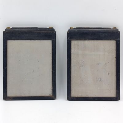 Pair  of Antique film plate holders - 5x4