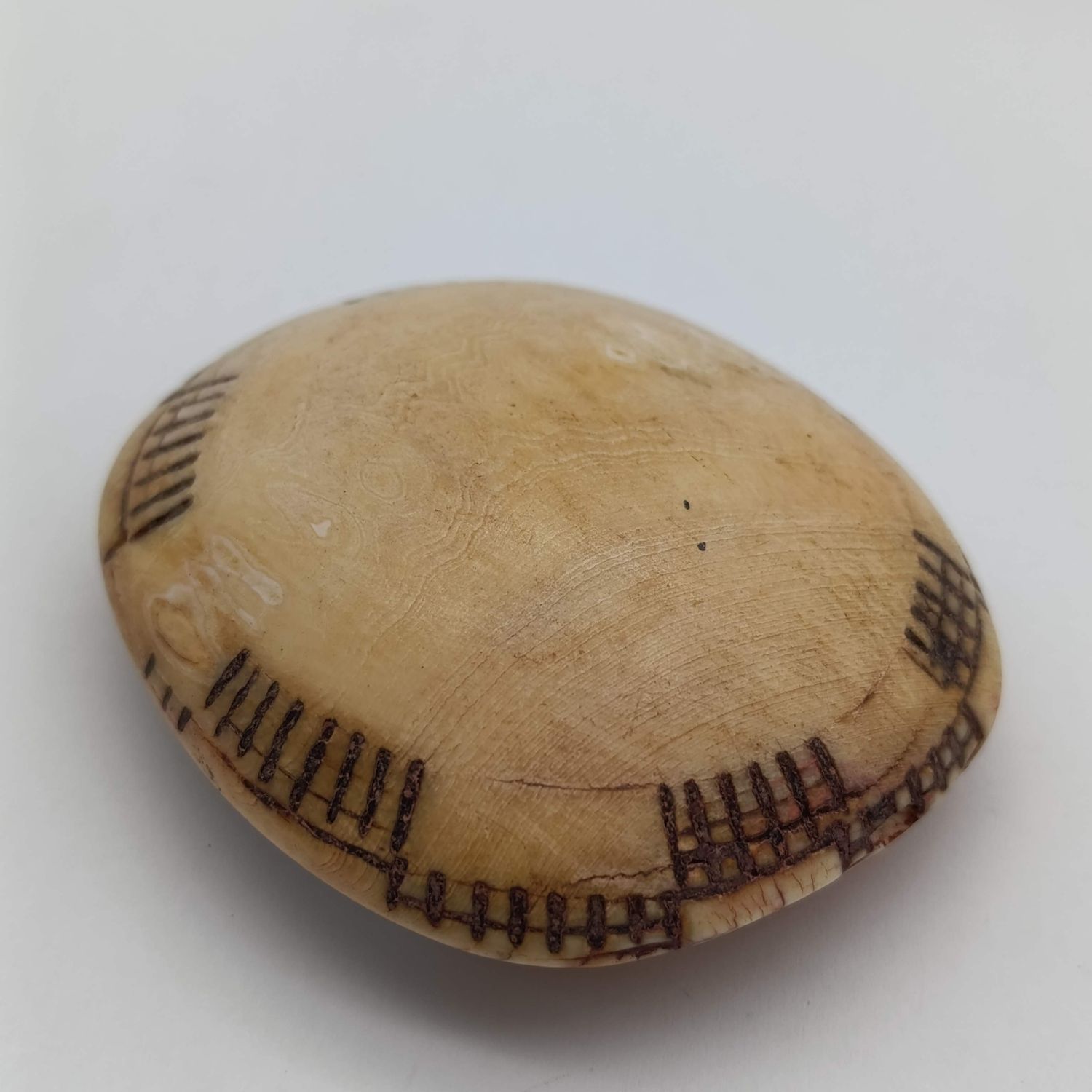 Antique Ekipa/Omakipa button from Ovambo tribe