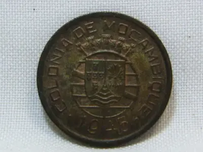 1945 Mozambique 50 centavos - excellent coin
