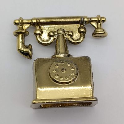 Vintage brass color telephone nik nak