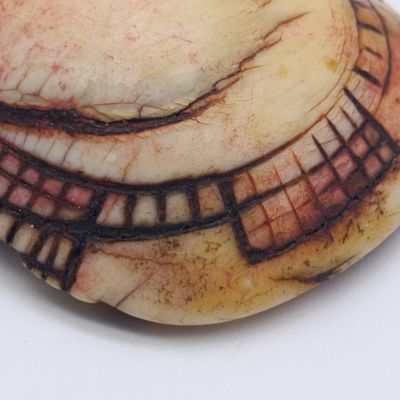 Original Ovambo Omakipa/Ekipa button from Namibia