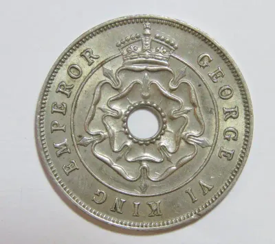 Southern Rhodesia 1939 Copper Nickel penny - Almost uncirculated
