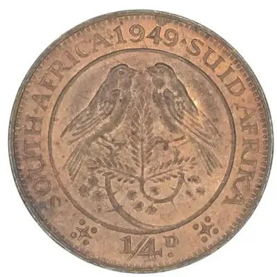 1949 SA Union Farthing - UNC