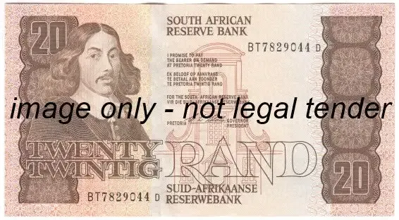 CL Stals 1990 R20 note - uncirculated ( slight creases )