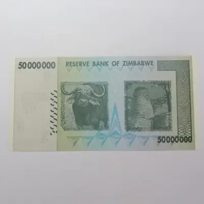 Zimbabwe $50000000 (50 Million dollars) Harare 2008 uncirculated Z 115