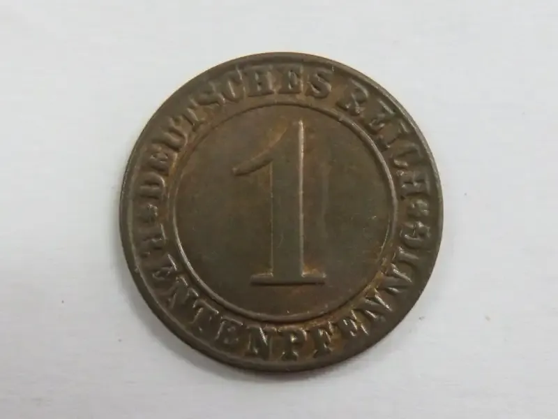 1923 Germany J Reute pfennig - XF