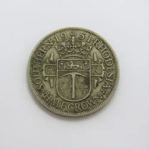 1951 Southern Rhodesia half crown XF