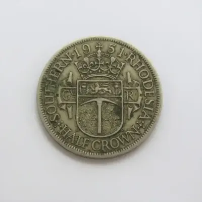 1951 Southern Rhodesia half crown XF