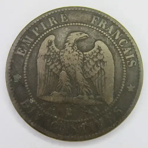1853 B France 10 Centimes