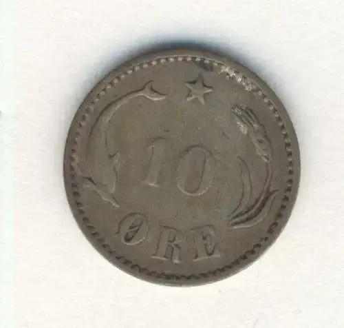 1891 Denmark 10 Ore
