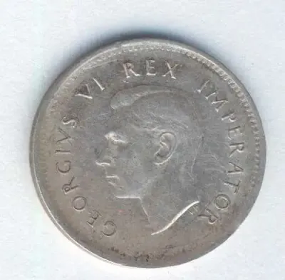 1940 South Africa 3d tickey - AU