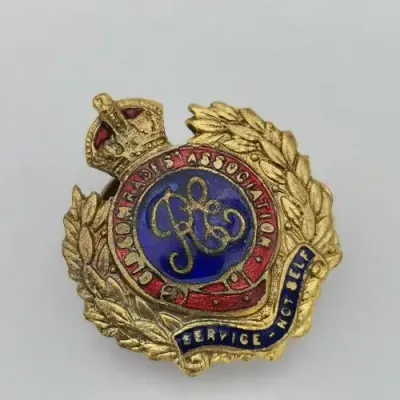 WW2 Royal Engineers old comrade association lapel badge
