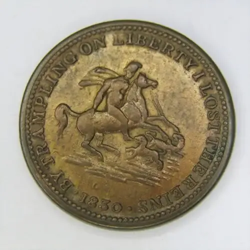 1830 British Earl Grey Medallion