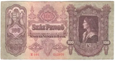 1930 Hungary 100 Pengo