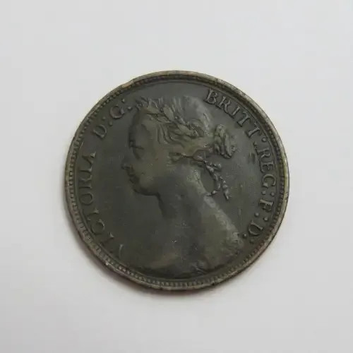 1880 Great Britain half penny Victoria VF
