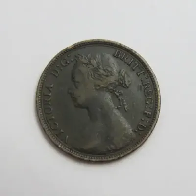 1880 Great Britain half penny Victoria VF