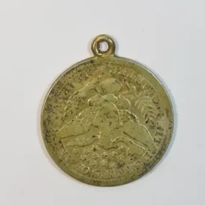 1908 D USA quarter dollar made into pendant