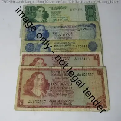 TW de Jongh Lot of 5 different notes