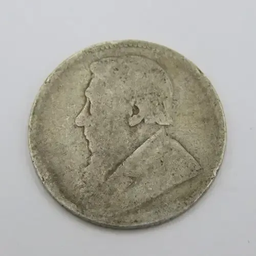 1896 ZAR Paul Kruger shilling - Well used