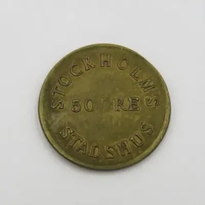 Sweden Stockholm 50 Ore Stadshus Token