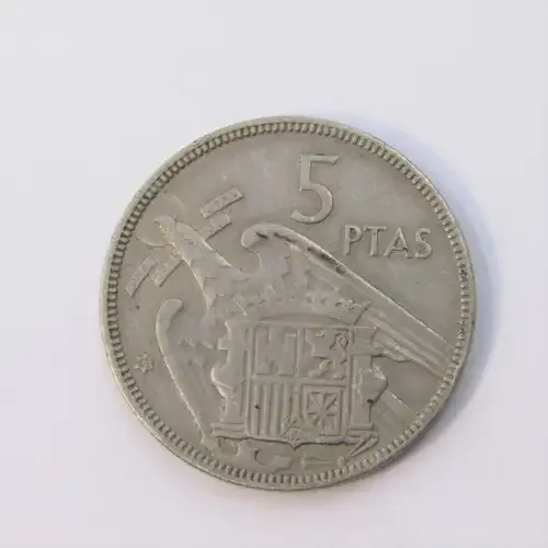 1957 (63) Spain 5 Peseta - XF