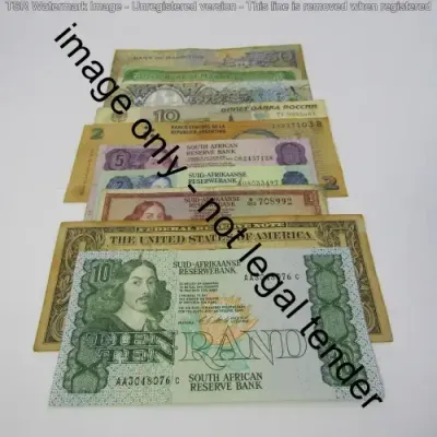 Lot of 10 world banknotes
