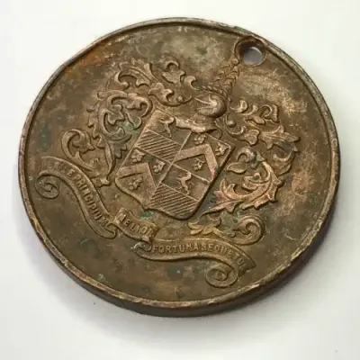 Medallion to commemorate the visit of Prince George in 1934 to the Durban march