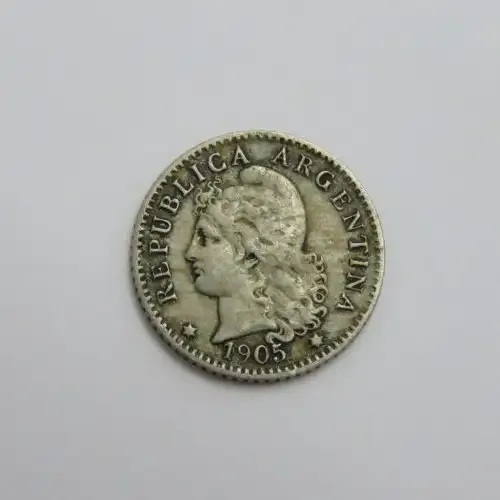 1905 Argentina Five Centavos VF