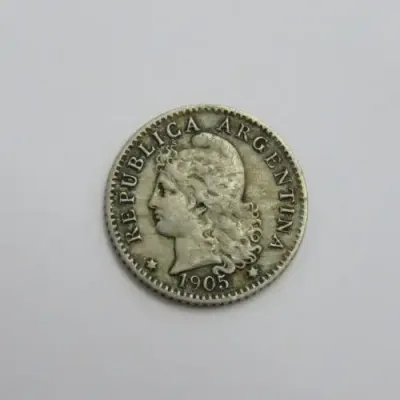 1905 Argentina Five Centavos VF