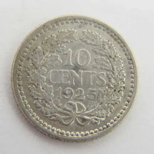 Netherlands 1925 Wilhelmina 10 cent XF