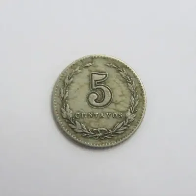 1905 Argentina Five Centavos VF