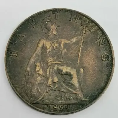 Great Britain 1899 Victoria farthing XF