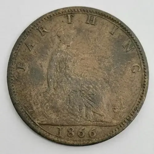 Great Britain 1866 Victoria farthing