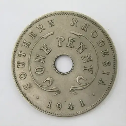 1941 Southern Rhodesia Penny - AU