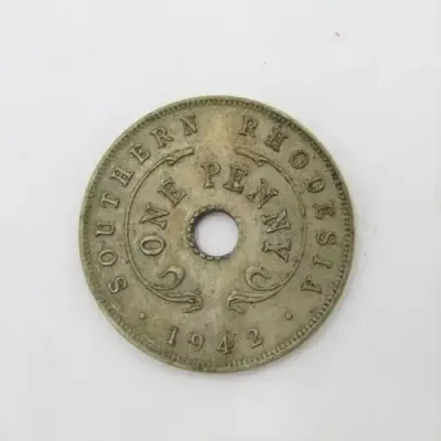 1942 Southern Rhodesia Penny - XF +
