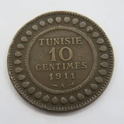 Tunisia 10 Centimes 1911 - XF