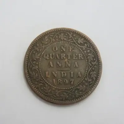 1897 British India One Quarter anna