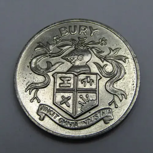 FA Cup 1972 centenary medallion - BURY
