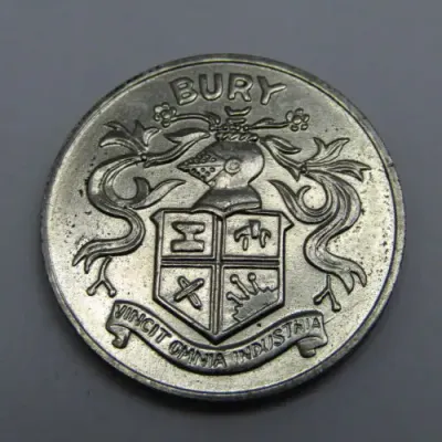 FA Cup 1972 centenary medallion - BURY