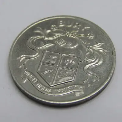 FA Cup 1972 centenary medallion - BURY