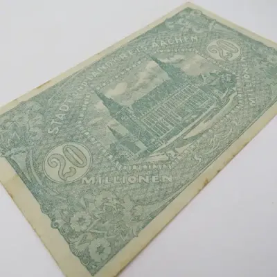 Aachen 1923 banknote 20 Million Mark - Decent condition